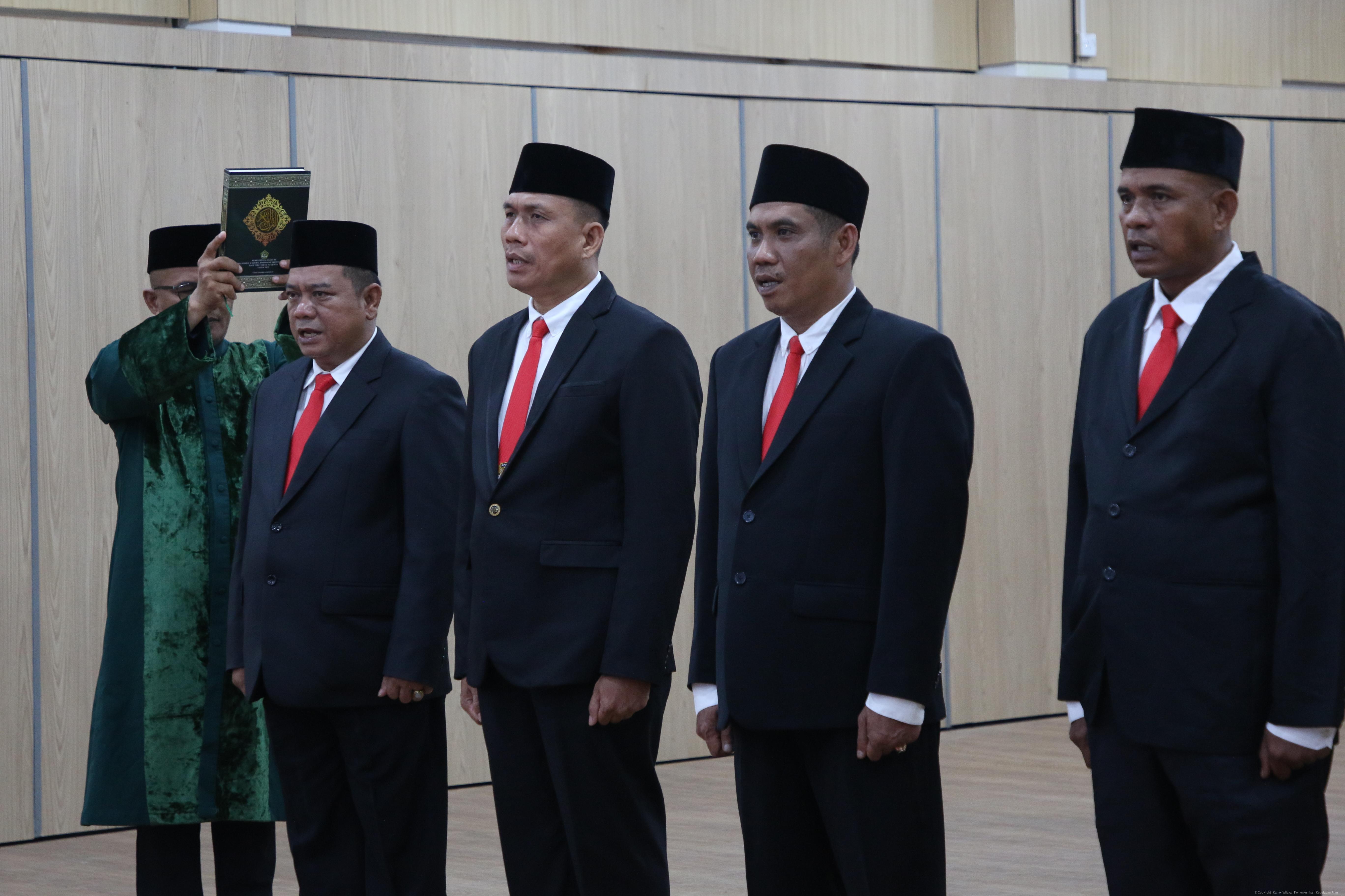 Perkuat Penegakan Hukum dan Pelayanan, Kanwil Kemenkum Kepri Lantik PPNS dan Notaris Pengganti