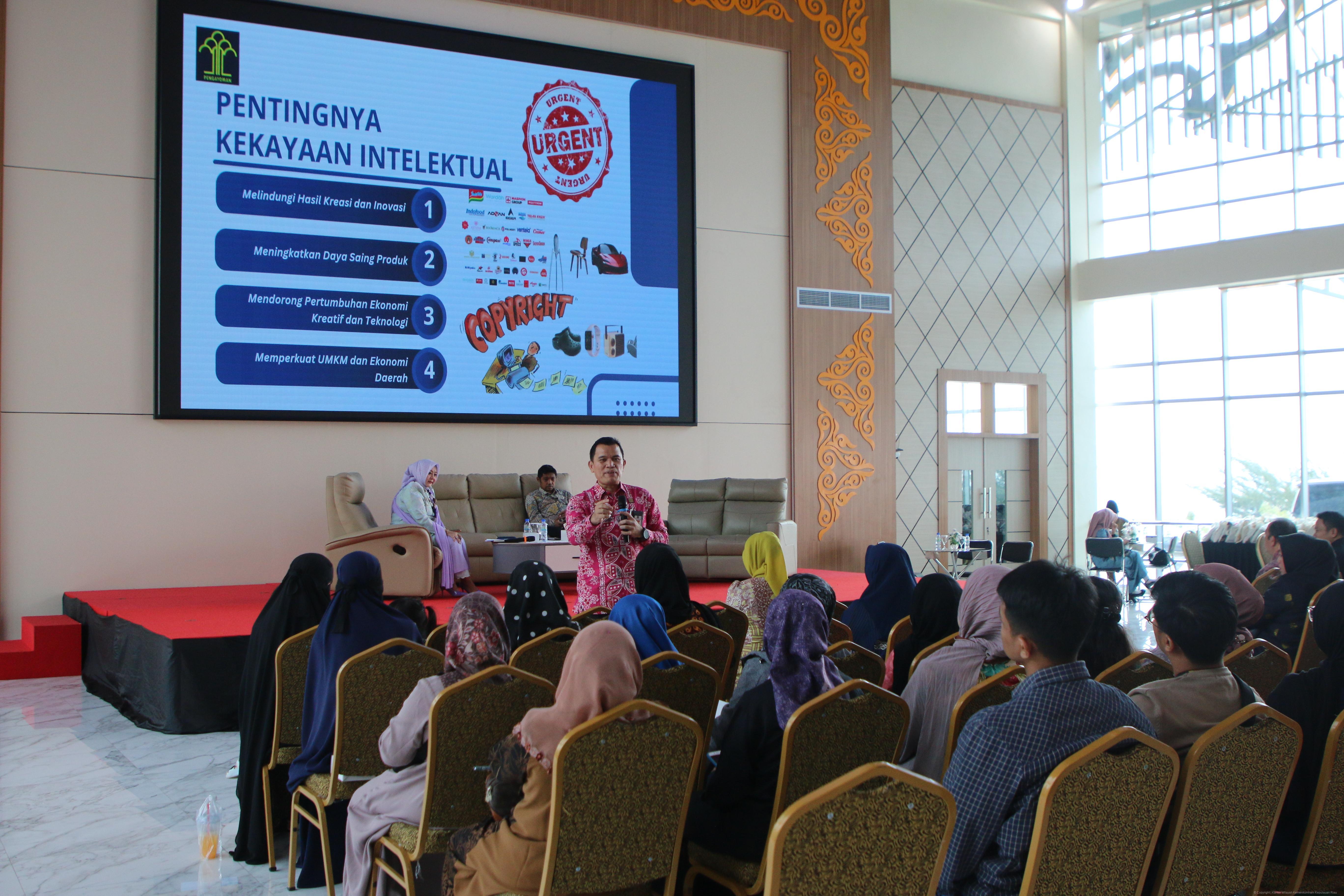 Kanwil Kemenkum Kepri Dorong UMKM Naik Kelas melalui Legalitas Usaha dan Perlindungan Kekayaan Intelektual  