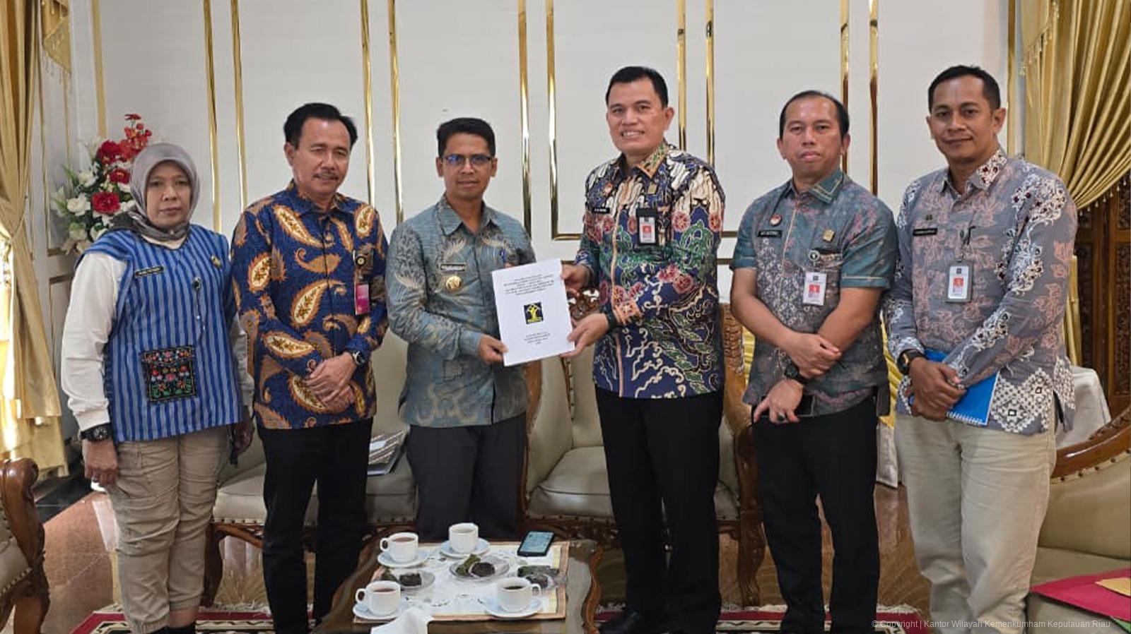 Kanwil Kemenkum Kepri Dorong Pembentukan Perda Kekayaan Intelektual di Kabupaten Karimun