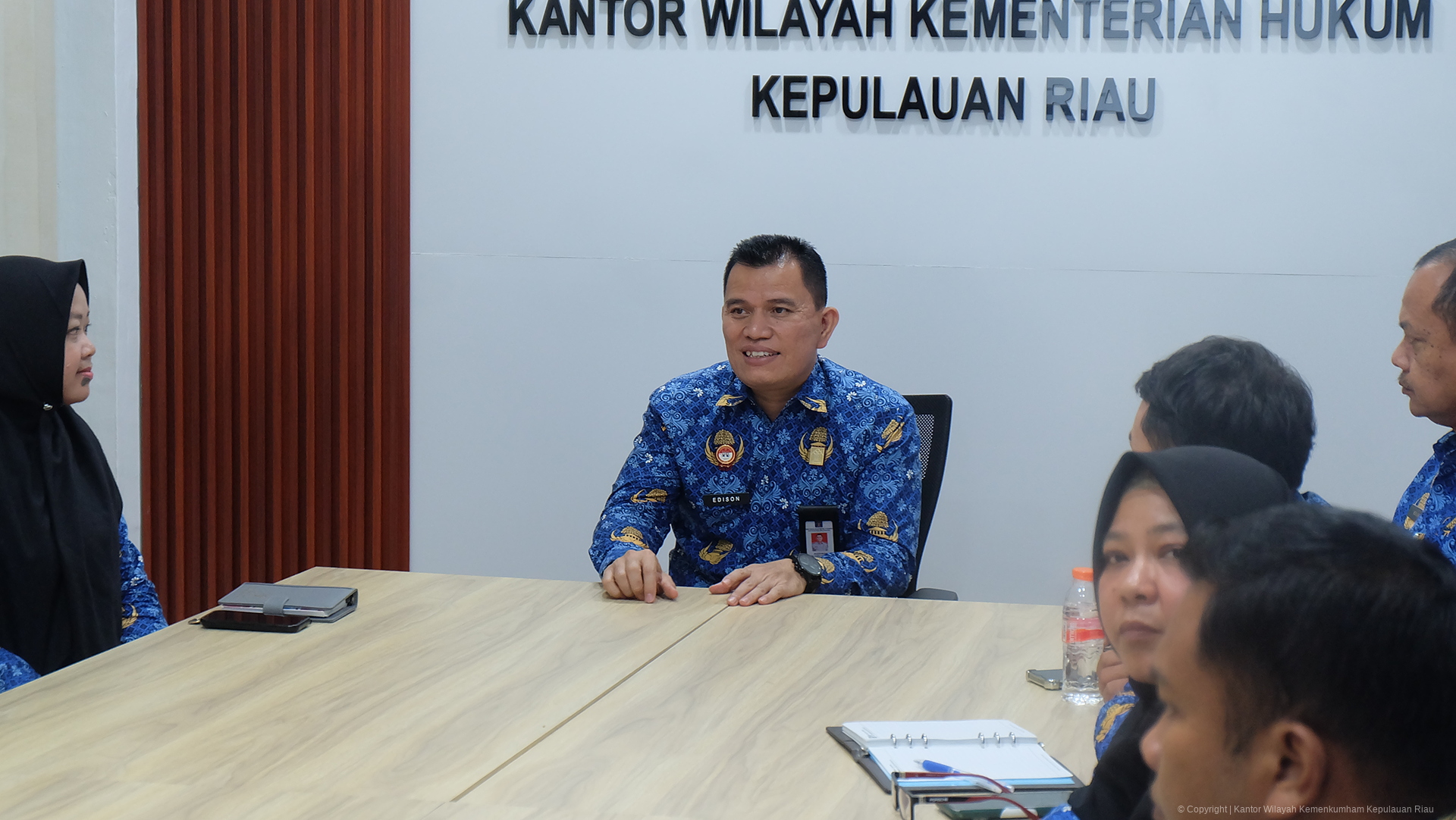 Kanwil Kemenkum Kepri Dorong Kualitas Data Dukung pada Monev RB Triwulan IV