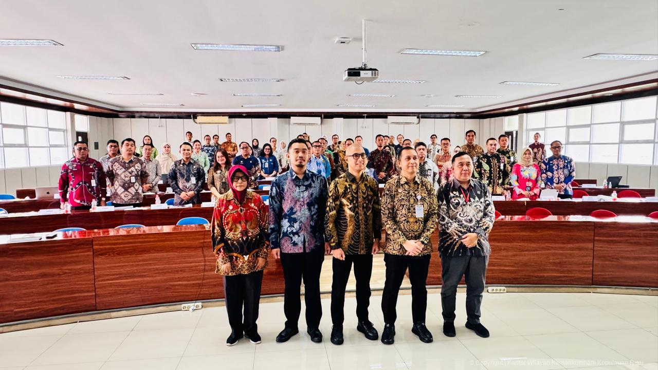 Perkuat Tata Kelola Royalti Musik, Kanwil Kemenkum Kepri Ikuti Pertemuan Teknis Perlindungan Hak Cipta